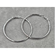 Сережки кільця  M&L Xuping 2 мм 45 мм родій